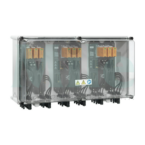 Szolár DC elosztó komplett 1kV 3MPP I+II-túlfesz 18x2-MC4 IP65 PVN1M3I9SXFXV1O1TXPX10 Weidmüller