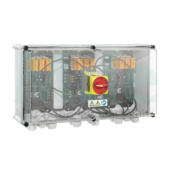 Szolár DC elosztó komplett 1kV 3MPP I+II-túlfesz DCkapcsoló IP67 PVN1M3I9S0FXV1O0TXPX10 Weidmüll