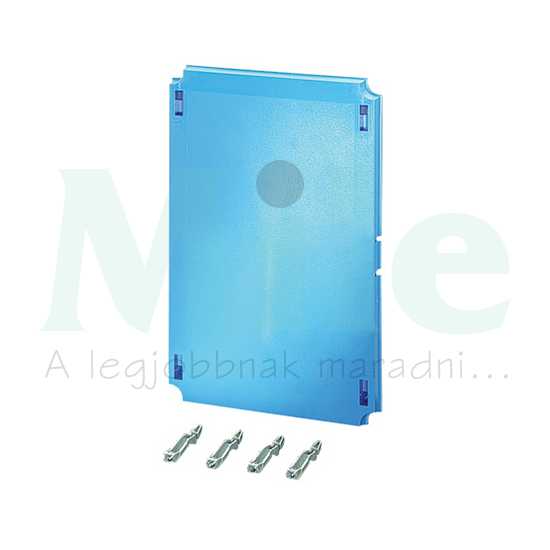 Takarólemez érintésvédelmi Mi703..,-hoz 300mmx 450mmx műanyag kék Mi EP 03 Hensel