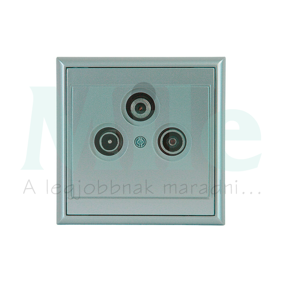 Thaya antenna aljzat TV-R süllyesztett ezüst 3-kimenet Kopp