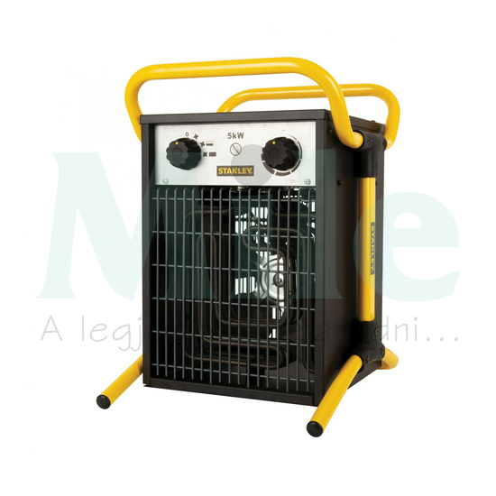 Thermoventilátor 3F  ipari hordozható kábel+CEEdugóval IPX4 5000W 400V 50-60Hz/ STANLEY