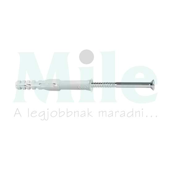 Tokrögzítő dübel sülly.gallérú, sülly. fejű csavarral 14mmd-furat 200mm műanyag MFR SB CELO