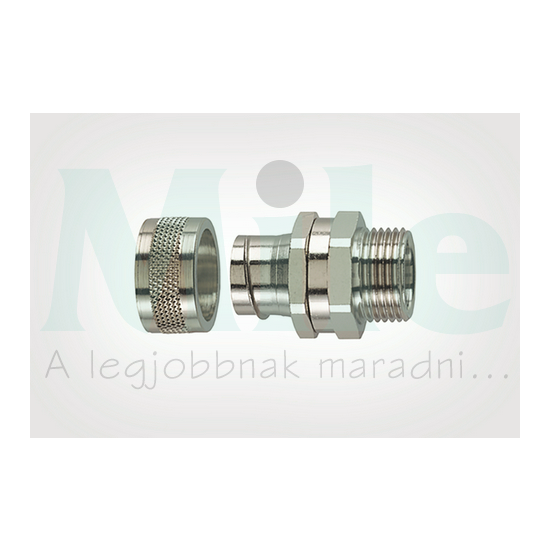 Tömszelence fém gégecsőhöz 20mm-átmérő / egyenes PCS20-SM-M20-ST/NPB-ML (10) Hellermann Tyton