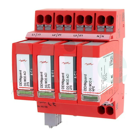 Túlfeszültség-korlátozó DEHNguard C T2 TN-S 230V/AC 4M DG MP TNS ACI 275 FM DEHN
