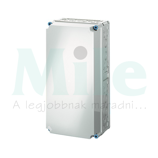 Üres elosztószekrény magasított falonkívüli műanyag fedél 300mm x 600mm x 214mm Mi 0411 Hensel