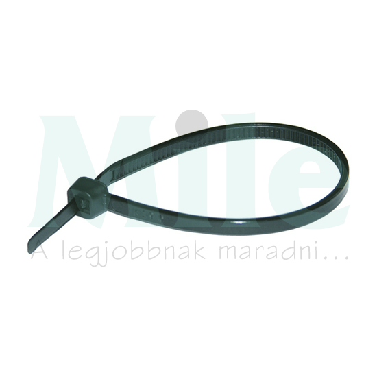 Uvplus kötegelő 100mm x 2.5mm fekete műanyag belsőfogas 25mm-max.kötegátmérő Haupa