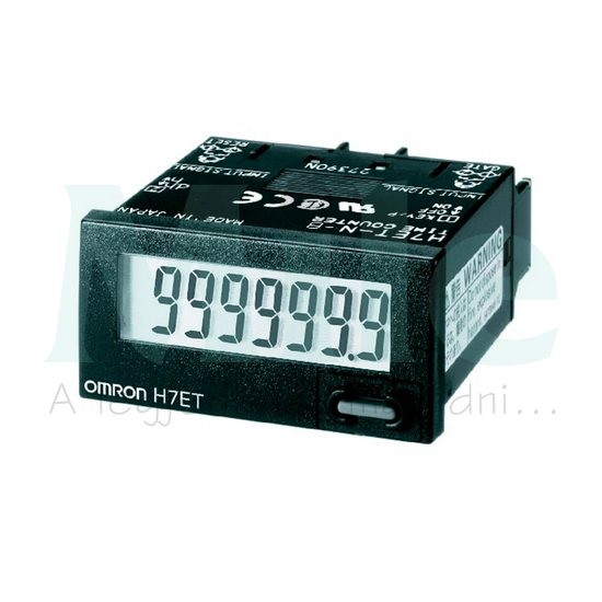 Üzemóraszámláló CR2477-elemes digitális kvarc 7digit 3V DC 999999.9h IP66 H7ET-N-B OMRON