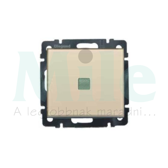 Valena 106+6 kettős váltókapcsoló jelzőfény betét közp. fedéllel elefántcsont süllyesztett IP31 LEGRAND