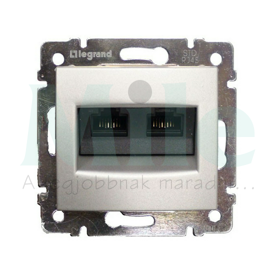 Valena adatcsatlakozó dugalj FTP 2xRJ45 8(8) Cat6 alumínium csavaros LEGRAND