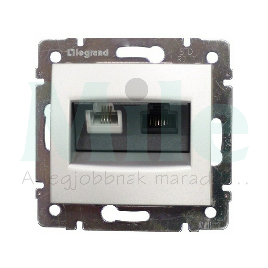 Valena adatcsatlakozó dugalj UTP RJ45 8(8) Cat5E + RJ11 Cat3 RJ45 8(8) alumínium csavaros LEGRAND
