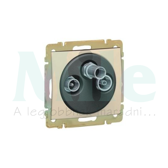 Valena antenna aljzat TV-R-SAT csillagpontos süllyesztett 3-kimenet végzáró 1.5dB/860MHz elefántcsont LEGRAND