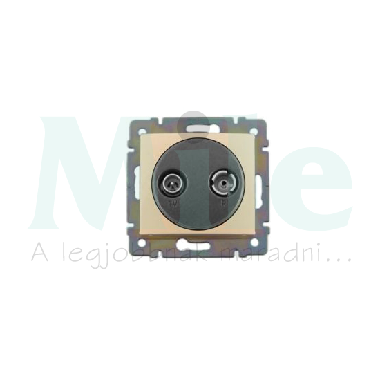 Valena antenna aljzat TV-R süllyesztett 2-kimenet átmenő 14dB/860MHz 1.5dB/860MHz/vonali elefántcsont LEGRAND