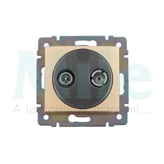 Valena antenna aljzat TV-R süllyesztett 2-kimenet MM-végzáró 10dB/860MHz elefántcsont LEGRAND