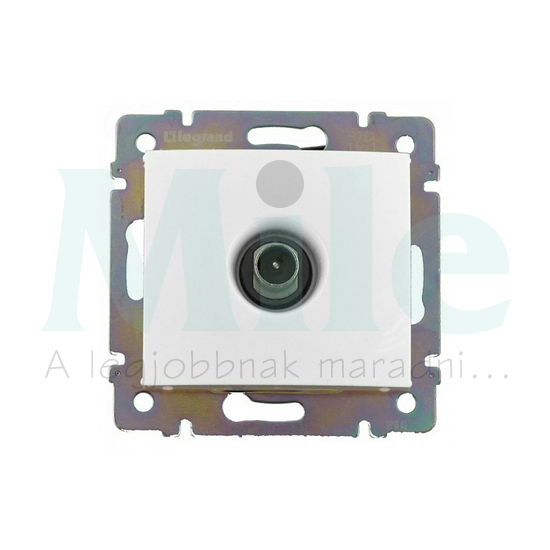 Valena antenna aljzat TV süllyesztett fehér 1-kimenet átmenő 14dB/860MHz LEGRAND