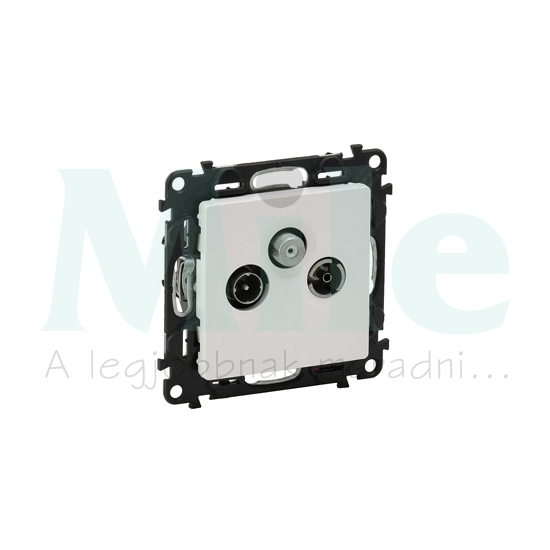 ValenaLife antenna aljzat TV-R-SAT süllyesztett fehér 3-kimenet MM-végzáró 10dB/860MHz LEGRAND