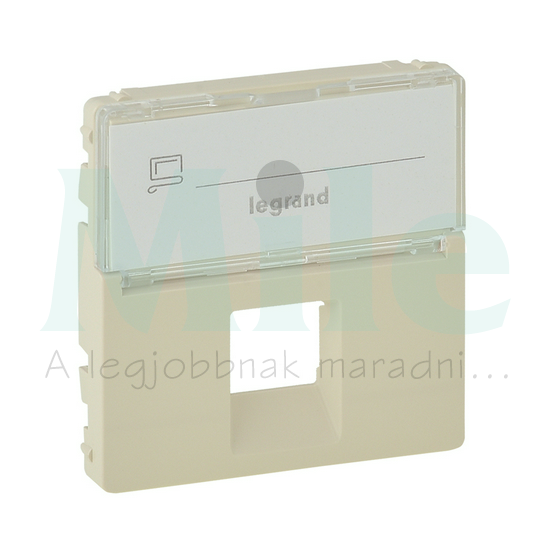 ValenaLife fedlap RJ45 adatcsatlakozóhoz műanyag krém címketartóval LEGRAND