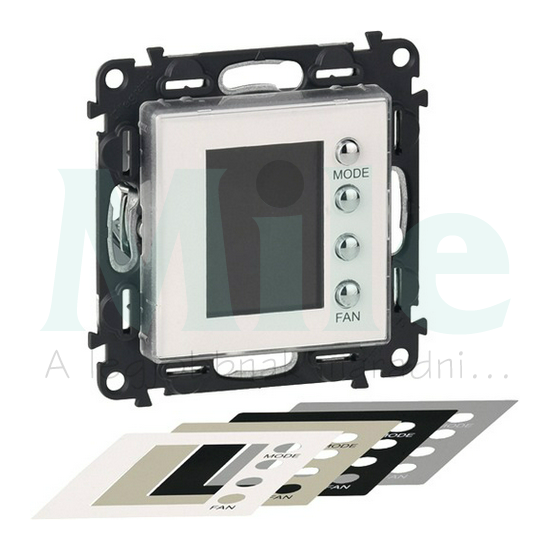 ValenaLife szobatermosztát betét LCD digitális 7-30°C 8A 250V elektronikus fehér MyHome LEGRAND