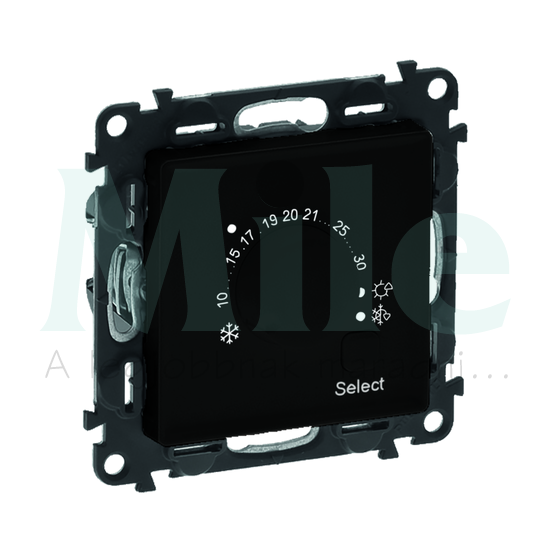 ValenaLife szobatermosztát LCD fekete digitális 7-30°C 8A 250V elektronikus hálózat-táp LEGRAND