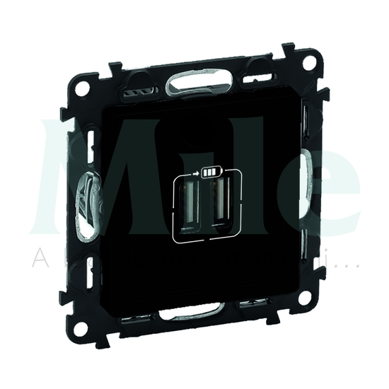 ValenaLife USB töltőaljzat A+A 2/ki 3000mA-max. 5V süllyesztett fekete LEGRAND