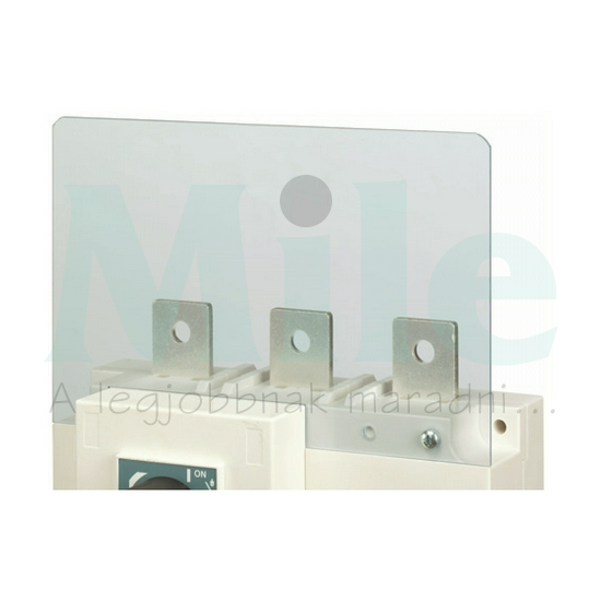 Védőburkolat alsó v. felső 3-pólus M200…250-hez Sirco SOCOMEC