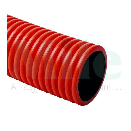 Védőcső 50m 110mm/ kívül hullámos, belül sima piros polietilén (PE) hajlítható KOPOFLEX KOPOS