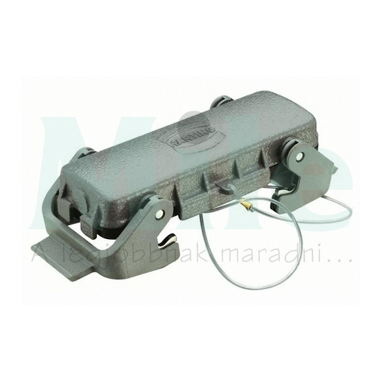 Védőfedél ipari sokpólusú csatlakozóhoz Han B Protect Cover Die Cast for Hood PG HARTING