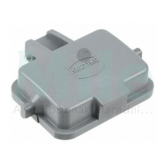 Védőfedél ipari sokpólusú csatlakozóhoz négyszögletes Han 6 B PLASTIC PROTECT COVER HARTING