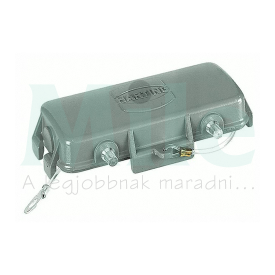 Védőfedél ipari sokpólusú csatlakozóhoz retesszel Han B Protect Cover Die Cast for Base HARTING