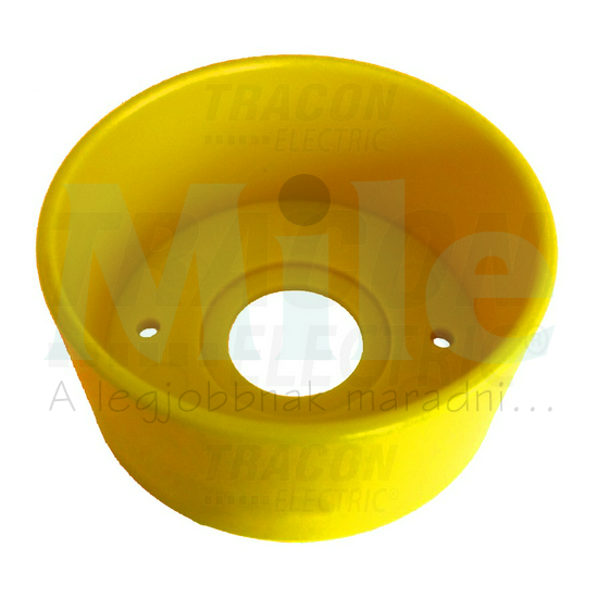 Védőgallér nyomógombhoz d60mm h30mmm sárga TRACON