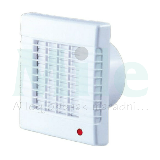 Ventilátor golyóscsapágy aut.zsalu IP24 125mm csőre 185m3/h axiál 2400 1/min 230V 125AZL SIKU
