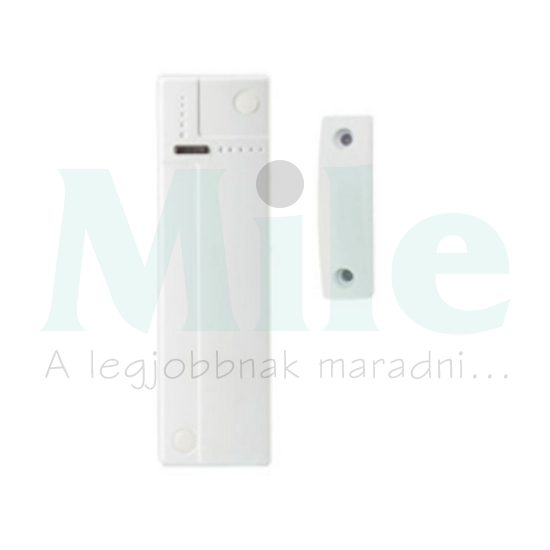 RF nyitásérzékelő 868MHz 3V/5év/CR2 Li elem 107x32x22mm 1051-hez falonkívüli fehér URMET