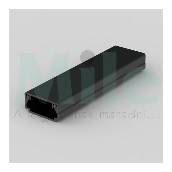 Vezetékcsatorna 20x10-hez UV-stabil fekete műanyag 20mm x 10mm x 2000mm x fekete LHD KOPOS
