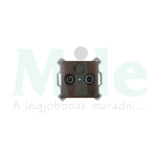 Vienna antenna aljzat TV-R süllyesztett barna 2-kimenet Kopp