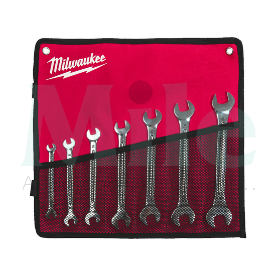 Villáskulcs készlet kettős 7db 6-19mm textil csomagban Milwaukee