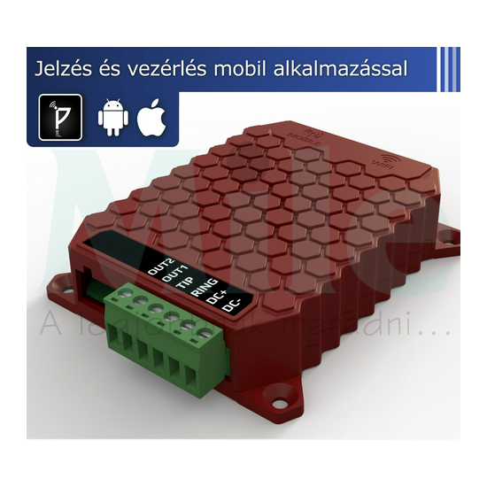WiFi/4G alapú távvezérlő riasztóhoz okostelefonra 2kimenet  Singular SECURECOM