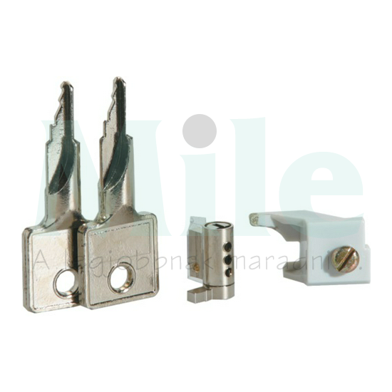 Zár 2kulccsal hengeres-zárás kulcs Vector Hager