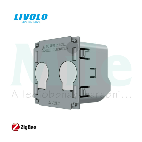 C7 RF okos 106+6 kettős alternatív érintőkapcsoló ZigBee 5A/250V 1000W IP20 2csat. C708Z LIVOLO