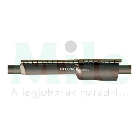 Zsugorcső cipzáras fekete gyantás 150mm/ 50mm-átmérő 1m közepes falú melegzsugor SRMAHV Cellpack