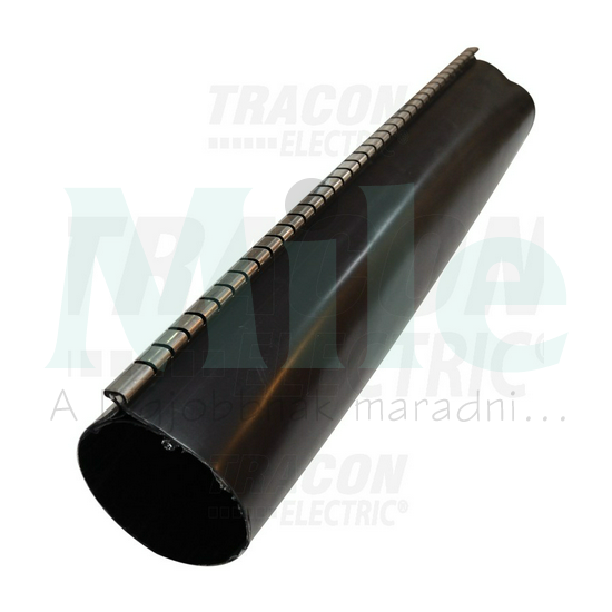 Zsugorcső cipzáras, polietilén (PE) fekete 146mm/ 38mm-átmérő 1m 3:1-zsugor melegzsugor TRACON